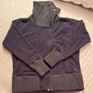 Gapbodyfit Dark Gray Zip-Up Sweater with High Collar Size XL